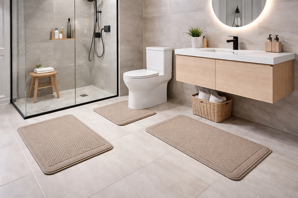 Gumene, upijajuće ili dekorativne prostirke – Kako izabrati idealne za vaše kupatilo